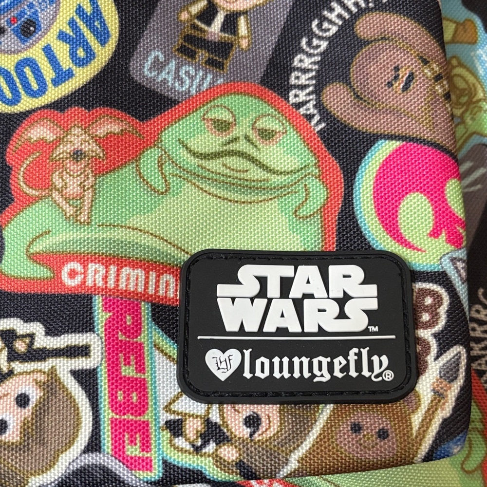 Loungefly Black Multicolor Star Wars Patch Collag… - image 2